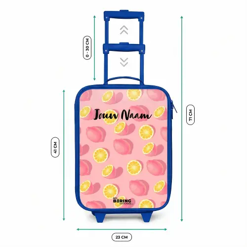 Pink limoncello Kinderkoffer - Blauw klein -productfoto_formaten