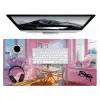 Pink - City - Bloemen Muismat XXL klein -3d
