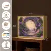 Poort - Paars - Bloemen Light Box met batterij (Wandlamp) middel -USP_websiteoverzichtNL