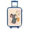 Muis - Saxofoon - Muziek Kinderkoffer - Blauw klein -zz3dotto
