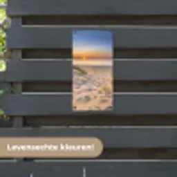 Zonsondergang aan Zee tuinposter los doek klein -sfeer3
