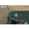 Illustratie - Sneeuwvlokken - Groen Placemat vinyl groot 368 -closeup
