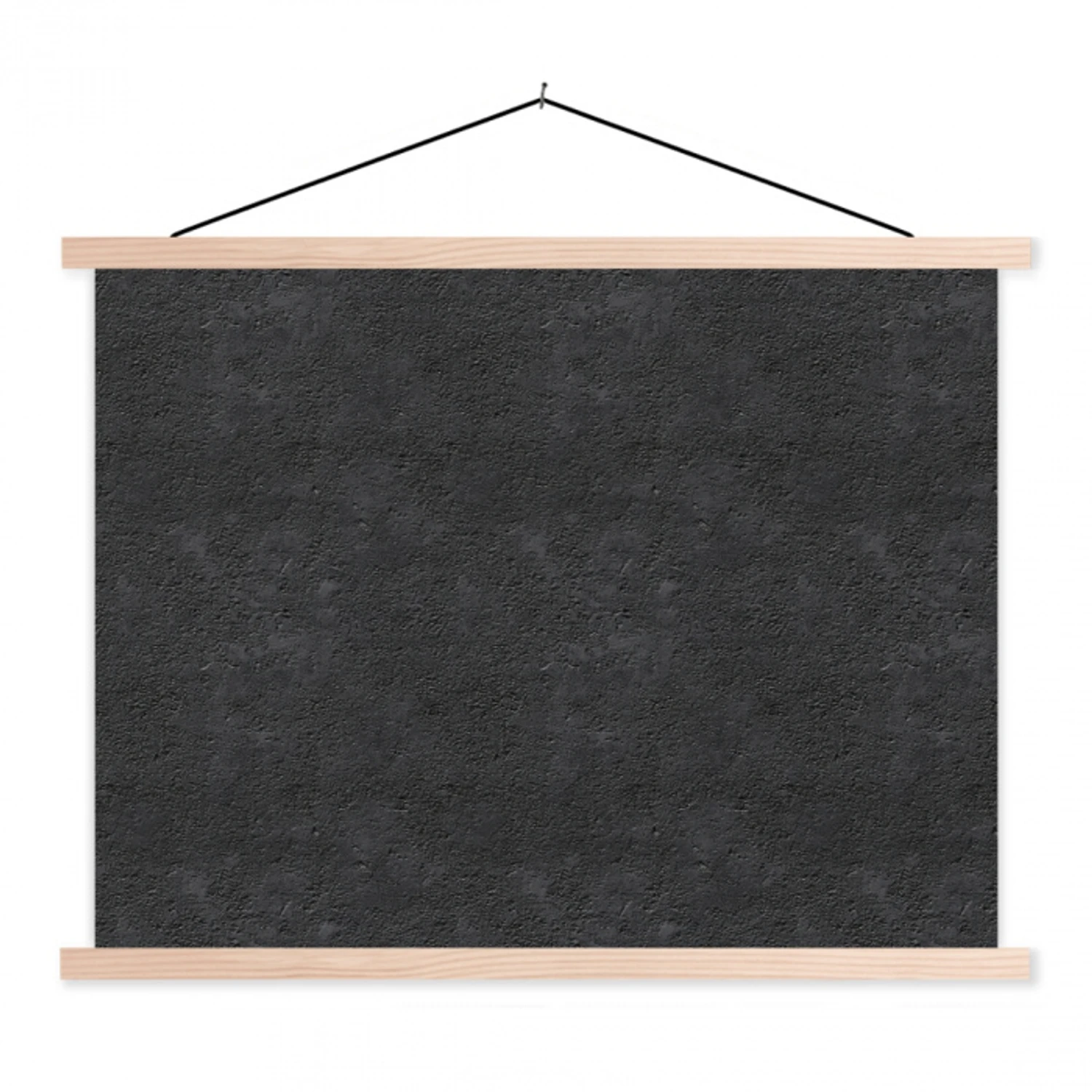 Donkergrijs - Asfaltstructuur - Ruw textielposter latten blank klein 122 -3d