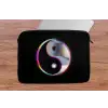 Yin-Yang - Cirkel - Regenboog laptophoes neopreen klein -tafel