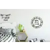 Tekst - geluk zit in 't zonnetje - Quotes - Geluk - Zon Wandcirkel aluminium klein -kinderkamer