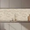 Bogen - Patroon - Beige keuken achterwand 2 middel 871 zz_3dshopping