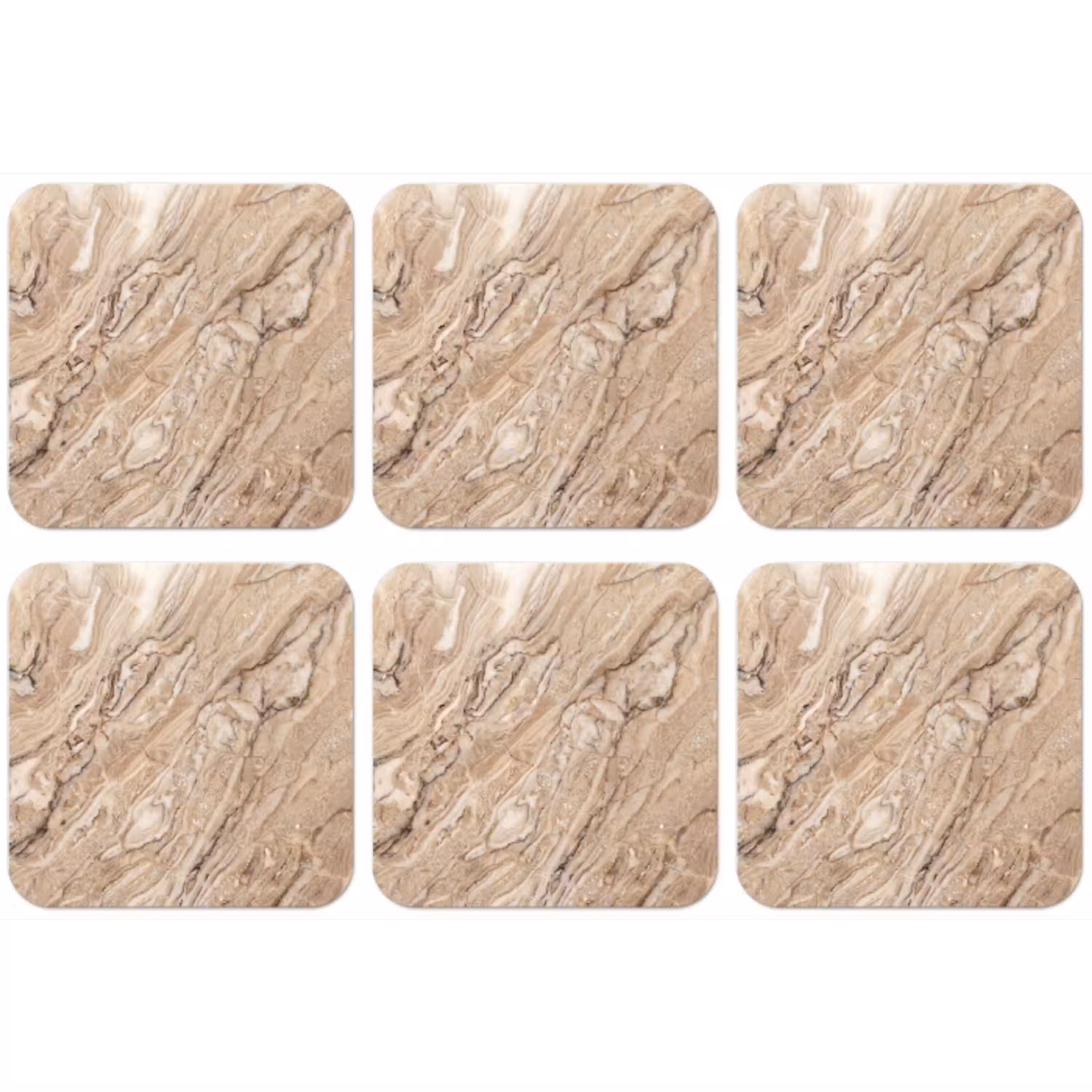 Textuur - Aders - Abstract - Modern - Beige onderzetter kurk middel -zkaufland3dotto