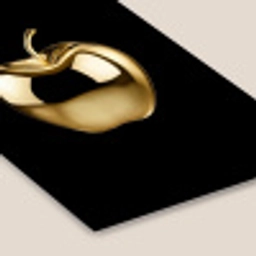 Appel - Goud - Chrome - Zwart fotolijst zwart zonder passe partout klein -zsfeer6