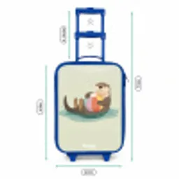 Otter - Strandbal - Water Kinderkoffer - Blauw klein -productfoto_formaten