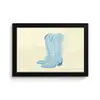 Illustratie - Cowboylaarzen - Patroon fotolijst zwart zonder passe partout klein -3d