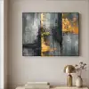 Modern - Goud - Grijs - Patroon Textielframe zwart klein -sfeer2