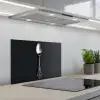 Lepel - Zilver - Metaal keuken achterwand spatscherm klein -3d_schuin
