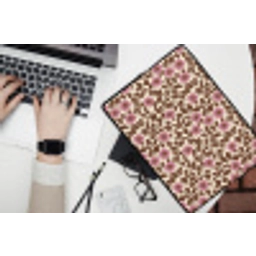 Bloemen - Bladeren - Kleurrijk laptophoes neopreen klein 279 -bureau