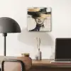 Vrouw - Hoed - Verf plexiglas 5mm klein -sfeer6