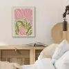Bloemen - Bladeren - Abstract - Roze PET vilt klein -sfeer3