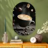 Cappuccino - Kop - Bonen - Bruin Wandcirkel Ovaal Glas middel -sfeer2