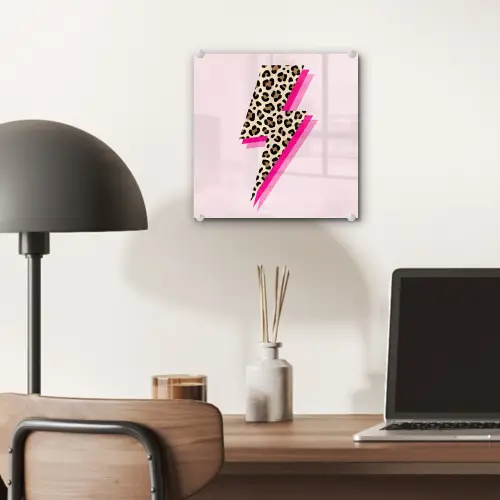 Stippen - Roze - Bliksem plexiglas 5mm klein -sfeer6