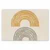 Bogen - Lijnen - Oranje - Minimalistisch Placemat vinyl groot -zzsfeer1_Kitchenyeah-website