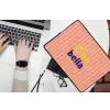 Verticaal - Strepen - Oranje - Ciao bella laptophoes neopreen klein -bureau