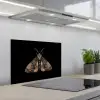 Mot - Bladachtig - Grijs keuken achterwand spatscherm klein -3d_schuin