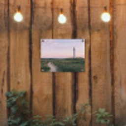 Vuurtoren - Duinlandschap - Zee tuinposter los doek klein -sfeer1