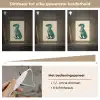 Dinosaurus - Turquoise - Stekels Light Box met kabel klein -USP_dimbaarNL