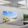Strand - Duin - Gras keuken achterwand spatscherm klein -3d_schuin