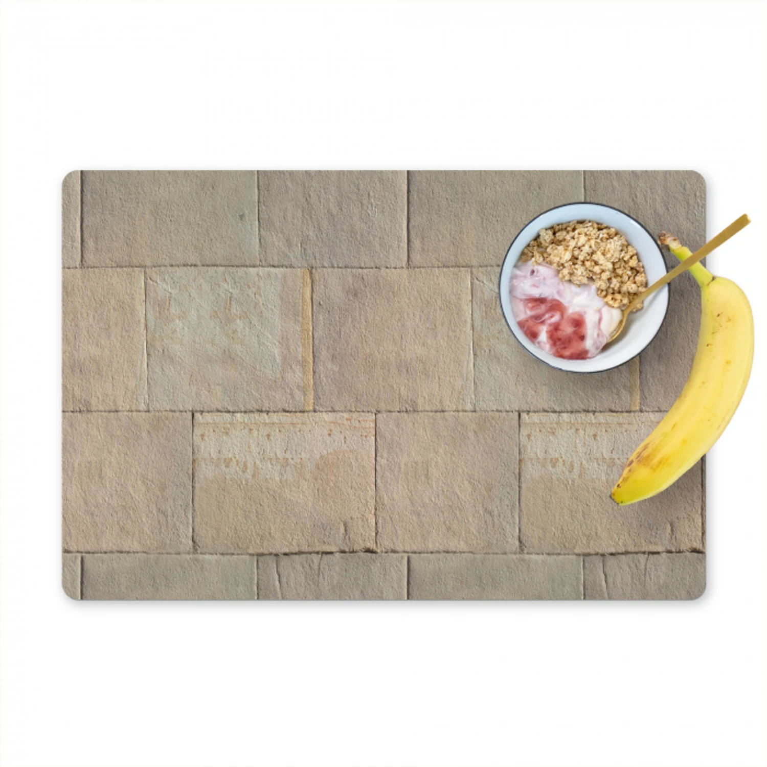 Hardstenen - Zandsteen - Geel Placemat vinyl groot 368 -zzzproduct_Kitchenyeah-website