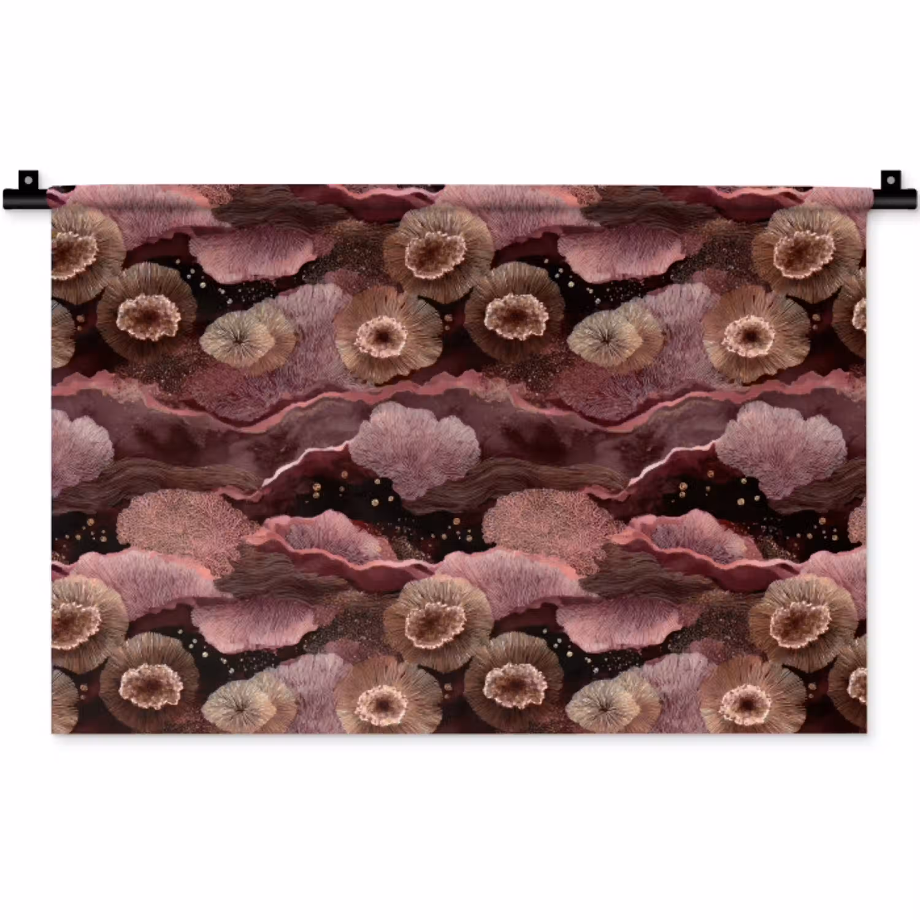 Koraal - Organisch - Roze Wandkleed katoen klein 269 -zz3d