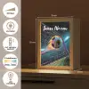 Neon - Net - Voetbal - Kleurrijk Light Box met kabel (Kinderlampje) klein -USP_NL