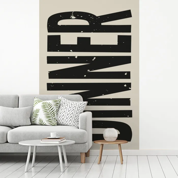 Eten - Vintage - Retro - Japandi fotobehang vinyl groot -woonkamer