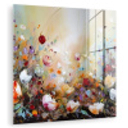 Olieverf - Bloemen - Kleurrijk - Natuur plexiglas 5mm klein -zzzproduct_nieuw