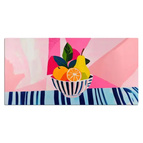 Fruit - Abstracte achtergrond - Roze Muismat XXL klein -3d_leeg