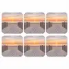 Zonsondergang - Strand - Zand onderzetter kurk middel -3d