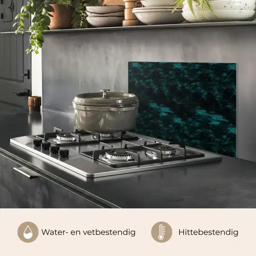 Vloeiend - Verf - Donker keuken achterwand spatscherm klein 900 -usp_NL