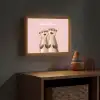 Otters - Glimlach - Bruin Light Box met batterij (Wandlamp kind) middel -sfeer5_kind