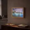 New York - Skyline - Stad - Kleuren Light Box met batterij (Wandlamp) middel -sfeer1