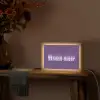 Mucho amor - Paars - Grafisch Light Box met kabel (Tafellamp) klein -sfeer4