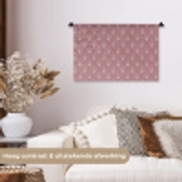Trendy - Patroon - Roze Wandkleed katoen klein 269 -sfeer1