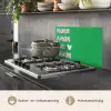 Amor - Valentijn - Groen - Tekst keuken achterwand spatscherm klein -usp_NL
