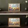Bloemen - Natuur - Botanisch - Kunst Light Box met kabel (Tafellamp) klein -sfeer3