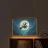 Heks - Maan - Bos - Magisch Light Box met batterij (Wandlamp kind) middel -sfeer1_kind