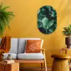 Jungle - Bladeren - Tropisch - Planten - Natuur Wandcirkel Ovaal Forex klein -sfeer4
