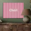 Gestreept - Roze - Chéri PET vilt klein -sfeer2