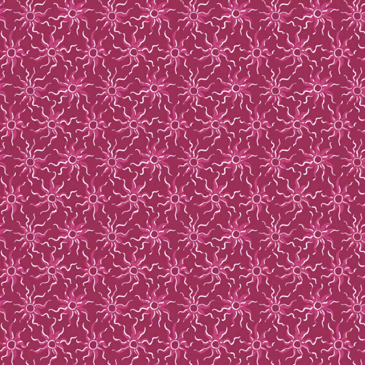 Behang - Bohemian - Zon - Magenta