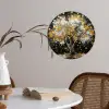 Boom - Zwart - Goud - Wit - Modern Wandcirkel behangsticker klein -sfeer3