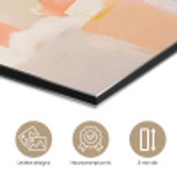 Kunst - Abstract - Roze - Pastel aluminium wit klein -closeup_NL