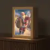 Kerstman - Dorp - Hert - Donker Light Box met kabel (Tafellamp) klein -z3d_website