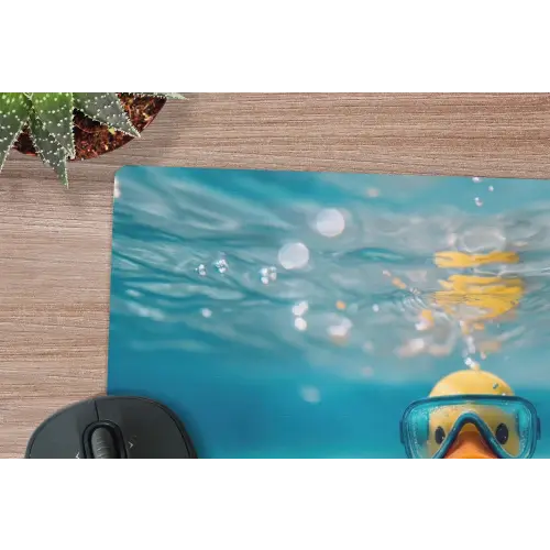 Duikbril - Eend - Water muismat rubber klein -closeup