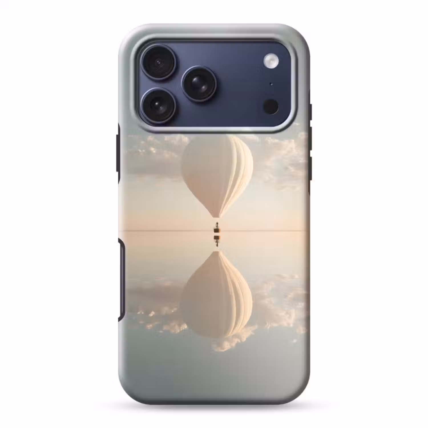 Telefoonhoesje Toughcase - Luchtballon - Wolken - Water - Blauw